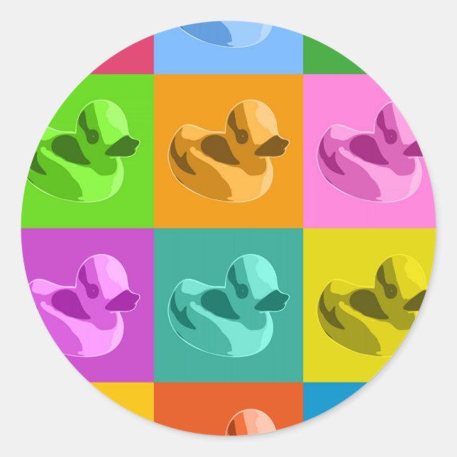 Rubber Ducks Classic Round Sticker (Front)
