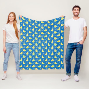 Rubber Ducks Fleece Blanket