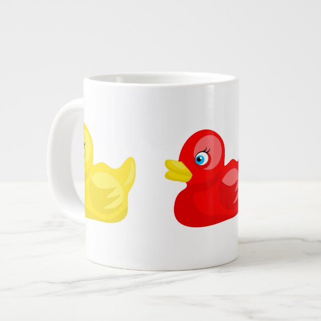 Rubber Ducks Giant Coffee Mug (Front Left)