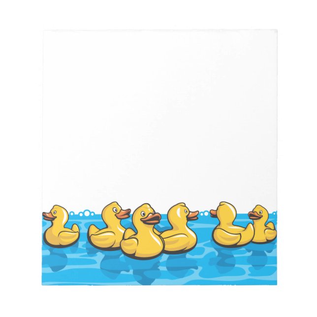 Rubber Ducks in the bath Notepad (Front)
