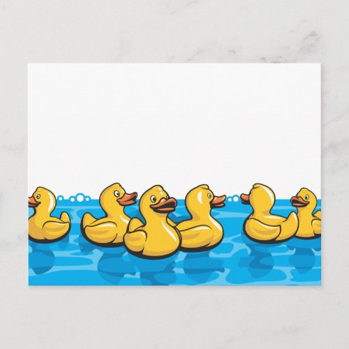 Rubber Ducks in the bath Postcard