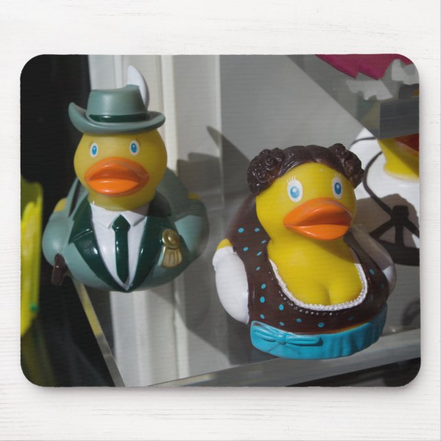 Rubber Ducks In Traditional Costumes Mouse Pad (Front)