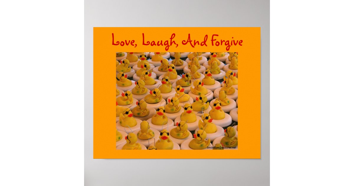 Rubber Ducks Inspirational Quote Poster Zazzle