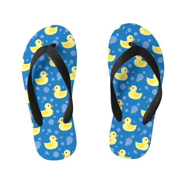 Rubber Ducks Kid's Flip Flops (Footbed)