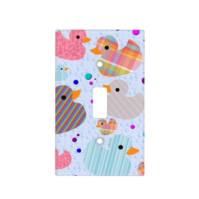 Rubber Ducks Light Switch Plate Cover (Front)
