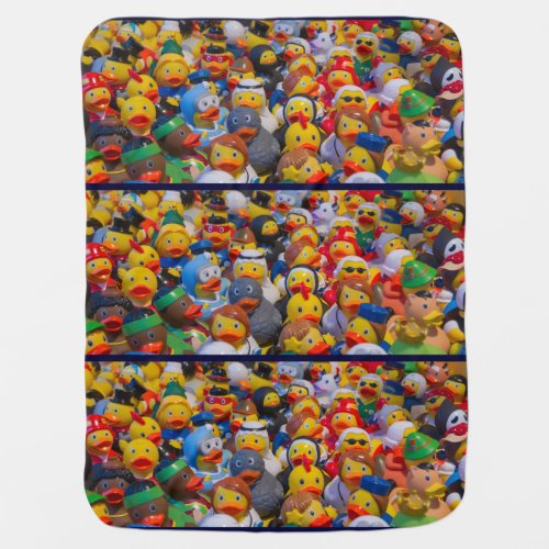 Rubber Ducks of Nationality Pattern Baby Blanket