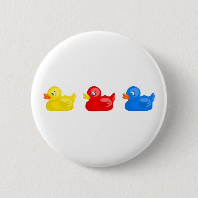 Rubber Ducks Pinback Button (Front)