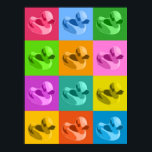 Rubber Ducks Poster<br><div class="desc">A rubber duck is a toy shaped like a stylized duck, and is generally yellow with a flat base. It may be made of rubber or rubber-like material such as vinyl plastic (which is more often used). The yellow rubber duck has achieved an iconic status in American pop culture and...</div>