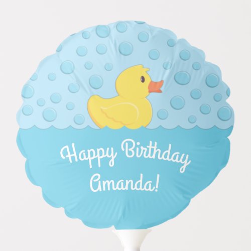 Rubber Ducky 1st Birthday Party Kids Baby Balloon