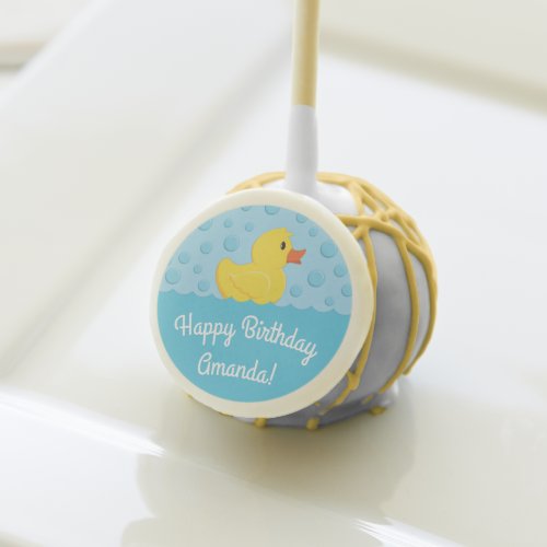 Rubber Ducky 1st Birthday Party Kids Baby Cake Pops