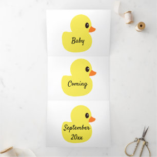 Rubber Ducky Baby Announcements