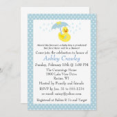 Rubber Ducky Baby Boy Shower invite - customize (Front/Back)