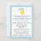 Rubber Ducky Baby Boy Shower invite - customize