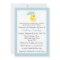 Rubber Ducky Baby Boy Shower invite - customize