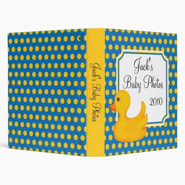 Rubber Ducky Baby Photo Album BInder (Background)