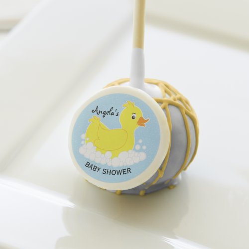 Rubber Ducky Baby Shower Cake Pop