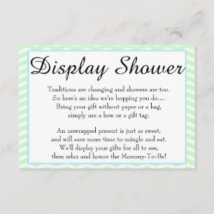 Rubber Ducky Baby Shower Display Shower Card