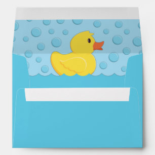 Rubber Ducky Baby Shower Envelope