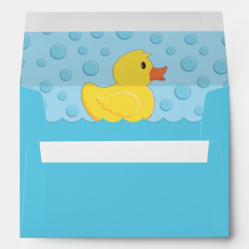 Rubber Ducky Baby Shower Envelope