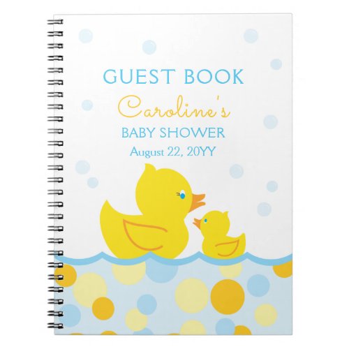Rubber Ducky Baby Shower Guest Book