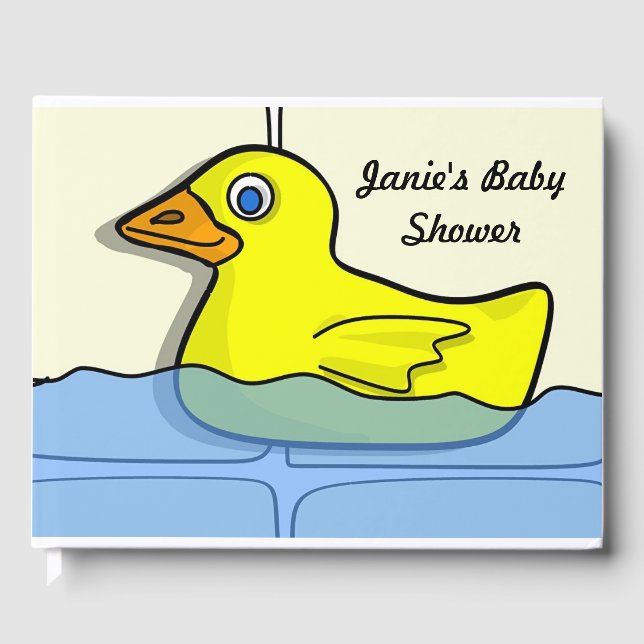 Rubber Ducky Baby Shower Guestbook (Front)