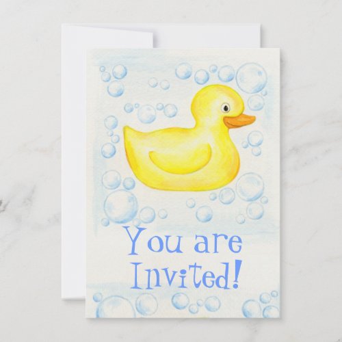 Rubber Ducky Baby Shower invitation