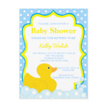 Rubber Ducky Baby Shower Invitation