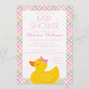 Rubber Ducky Baby Shower Invitation