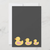 Rubber Ducky Baby Shower INvitation (Back)
