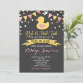 Rubber Ducky Baby Shower INvitation (Standing Front)