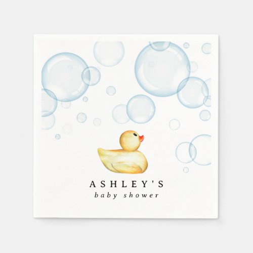 Rubber Ducky Baby Shower Napkins