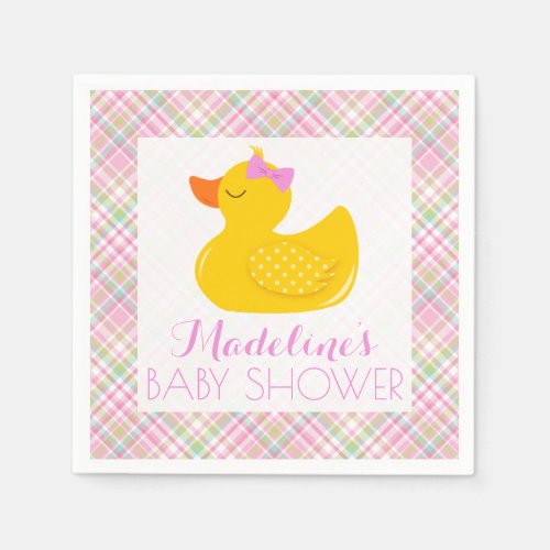Rubber Ducky Baby Shower Paper Napkins