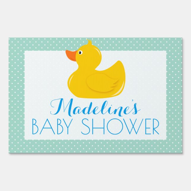 Rubber Ducky Baby Shower Sign (Front)