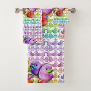 RUBBER DUCKY BATH TOWEL SET