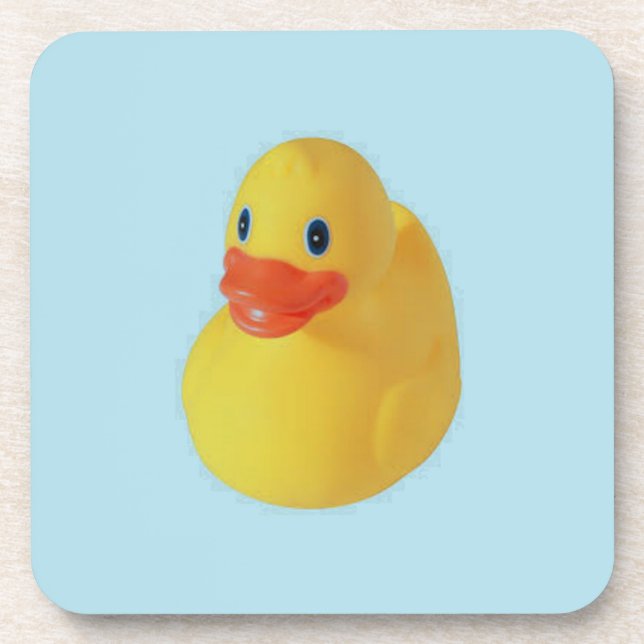 Rubber Ducky Beverage Coaster (Front)