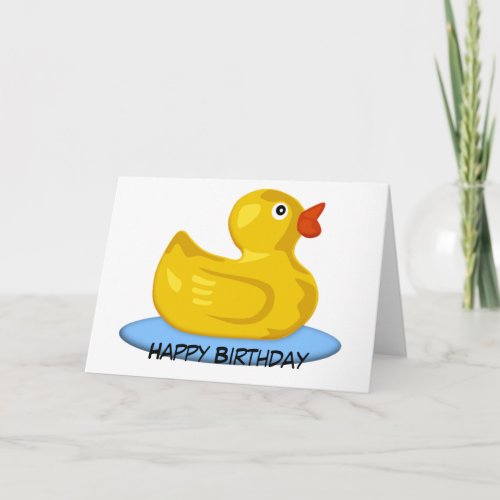 Rubber Ducky Birthday Card