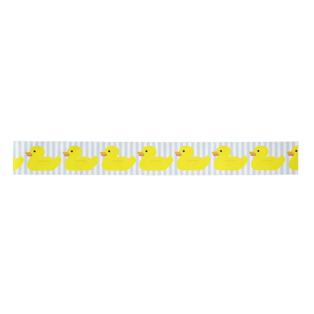 Rubber Ducky Blue Stripe Ribbon (Front)