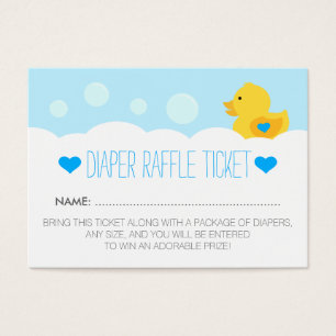 Rubber Ducky Bubble Bath Boy Baby Shower