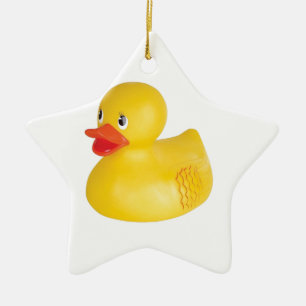 Rubber Ducky Ceramic Ornament