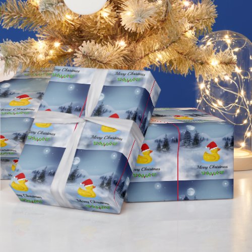 Rubber Ducky Christmas Wrapping Paper