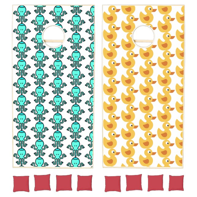 rubber ducky cornhole set (Set)