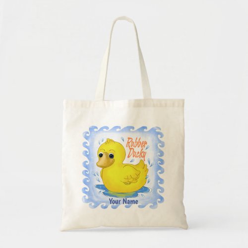 Rubber Ducky  custom name Tote Bag