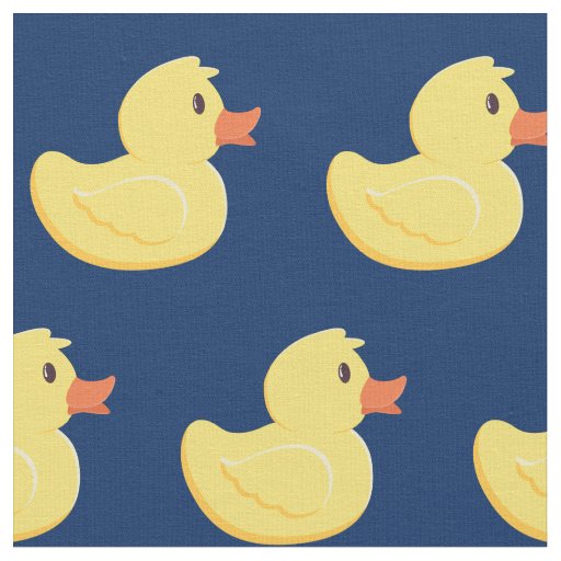 Rubber Ducky Cute Bathroom Kids Fabric