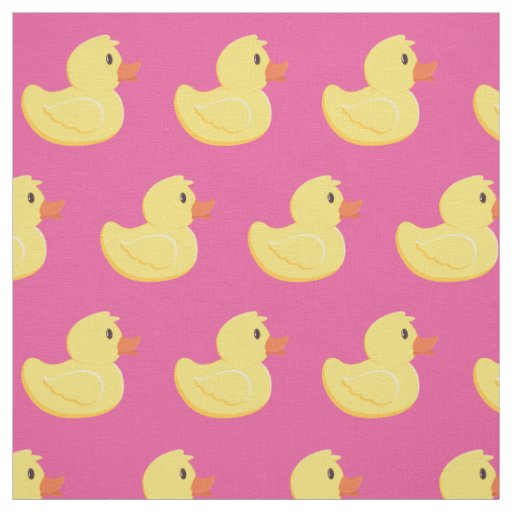 Rubber Ducky Cute Bathroom Kids Fabric