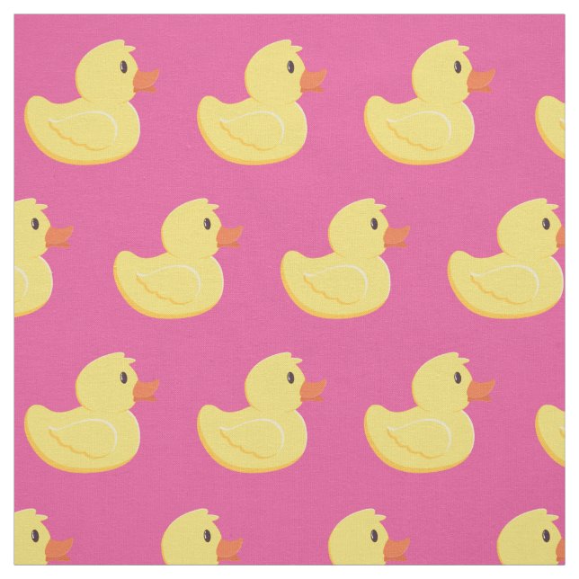 Rubber Ducky Cute Bathroom Kids Fabric (Swatch)