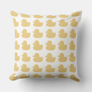 Rubber Ducky Design Throw Pillow