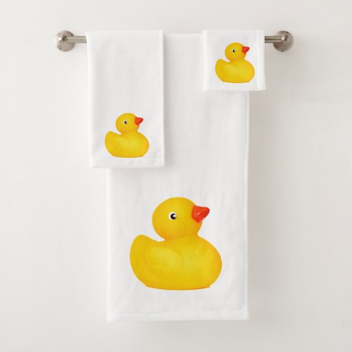 Rubber Ducky Duck Ducks Sets _ Bathroom Towel Set