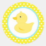 Rubber Ducky Duck Favor Stickers at Zazzle