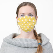 Rubber Ducky Duck Pattern Adult Cloth Face Mask (Worn)