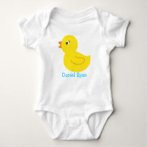Rubber Ducky Duck Personalized Baby T-Shirt Baby Bodysuit
